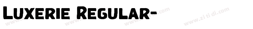 Luxerie Regular字体转换